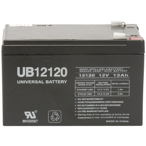 UPG 85974-D5775 Sealed Lead Acid Batteries (12V; 12Ah; .250 Tab Terminals; UB12120F2)