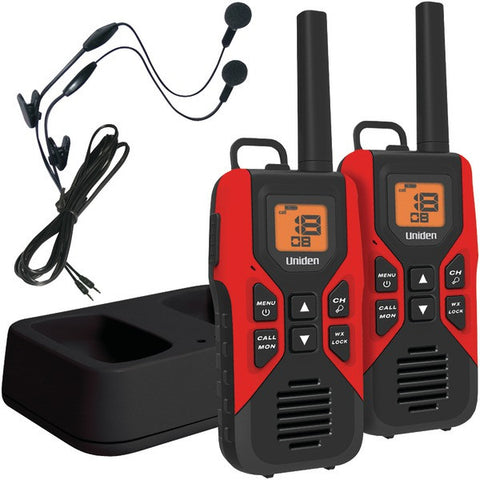 UNIDEN GMR3055-2CKHS 30-Mile 2-Way FRS-GMRS Radios with Headsets