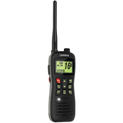 UNIDEN MHS235 Floating Handheld 2-Way Class D Marine Radio with Built-in GPS