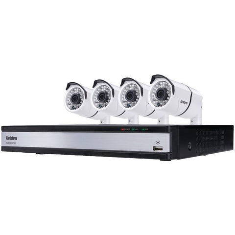 UNIDEN UDVR45x4 4-Channel 720p HD 1TB DVR with 4 Outdoor HD Cameras