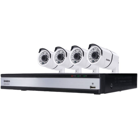 UNIDEN UDVR85x4 8-Channel 720p HD 1TB DVR with 4 Outdoor HD Cameras