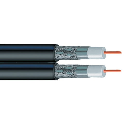 VEXTRA V2621-500 Dual RG6 Solid Copper Coaxial Cable, 500ft