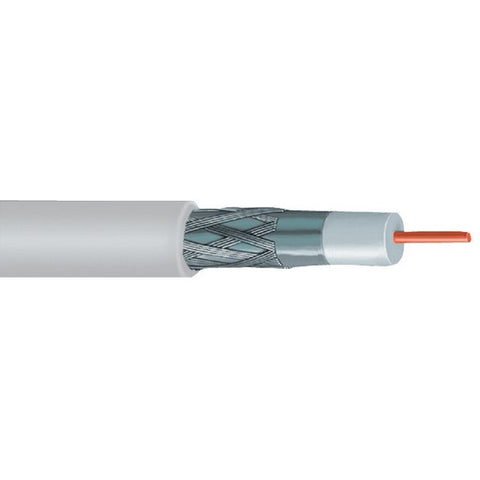 VEXTRA V621BW RG6 Solid Copper Coaxial Cable, 1,000ft (White)