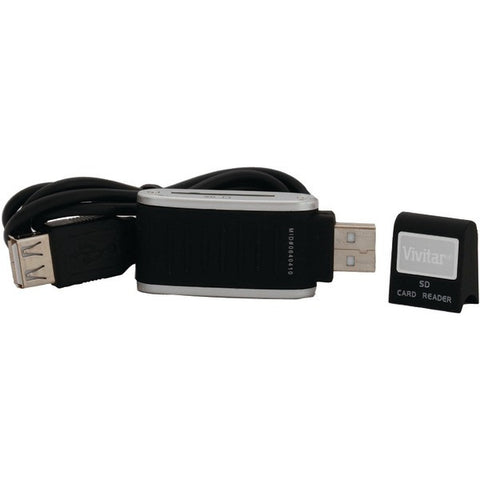 VIVITAR VIV-RW-3000-BLK SDHC(TM) Card Reader (Black)