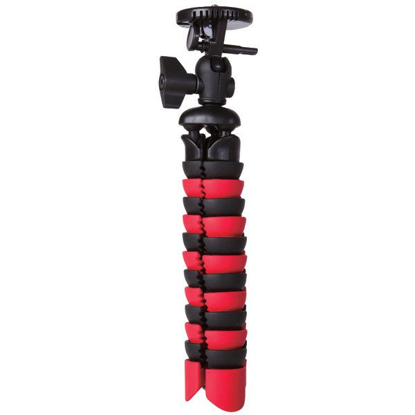 VIVITAR VIV-SP-12-RED-BLK Large Rubberized Spider Tripod (Red-Black)