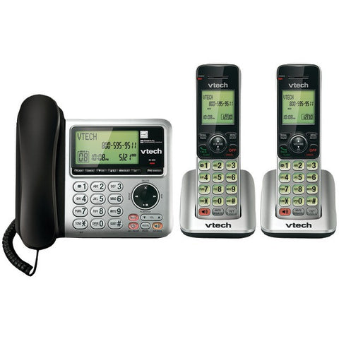 VTECH VTCS6649-2 DECT 6.0 Speakerphone with Corded Base (2-Handset System)