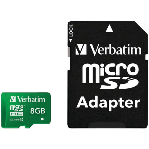 VERBATIM 44042 Class 10 UHS-1 Tablet microSDHC(TM) Card (8GB; Green)