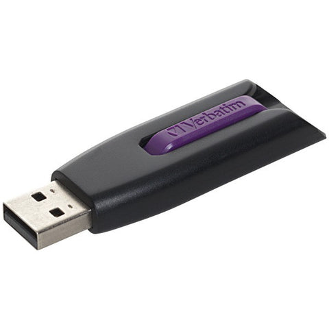 VERBATIM 49180 16GB SuperSpeed USB 3.0 Store 'n' Go(R) V3 USB Drive (Violet)