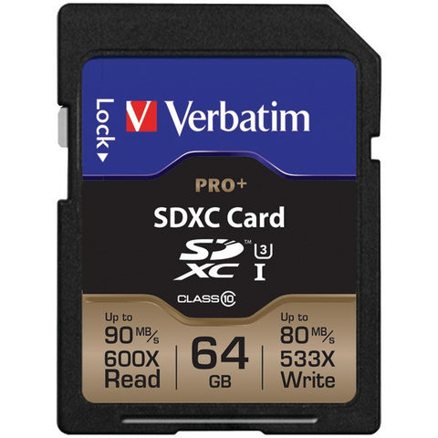 VERBATIM 49197 ProPlus 600X SDXC(TM) Card (64GB)