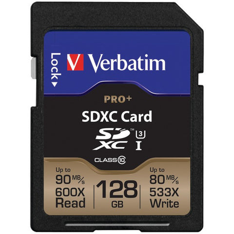 VERBATIM 49198 ProPlus 600X SDXC(TM) Card (128GB)