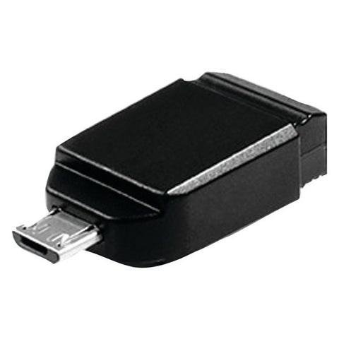 VERBATIM 49821 Store 'n' Go(R) Nano USB OTG Drive with Micro USB Adapter (16GB)