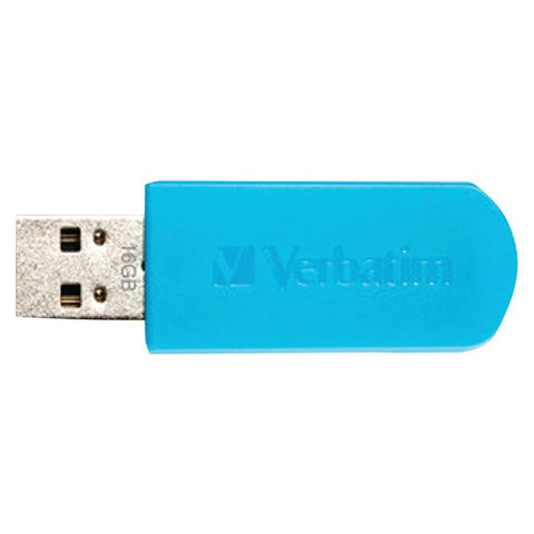 VERBATIM 49832 Store 'n' Go(R) Mini USB Drive (16GB; Caribbean Blue)