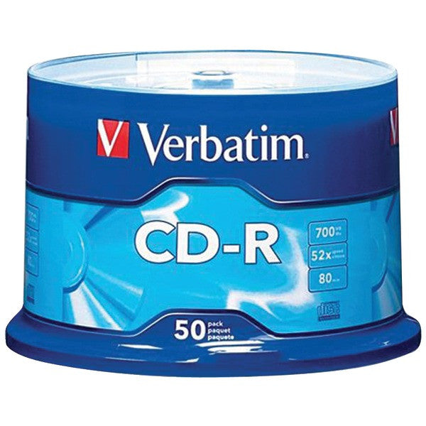 VERBATIM 94691 700MB 80-Minute 52x CD-Rs (50-ct Spindle)