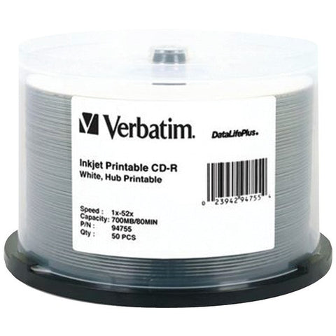 VERBATIM 94755 700MB 80-Minute 52x DataLifePlus(R) CD-Rs, 50-ct Spindle