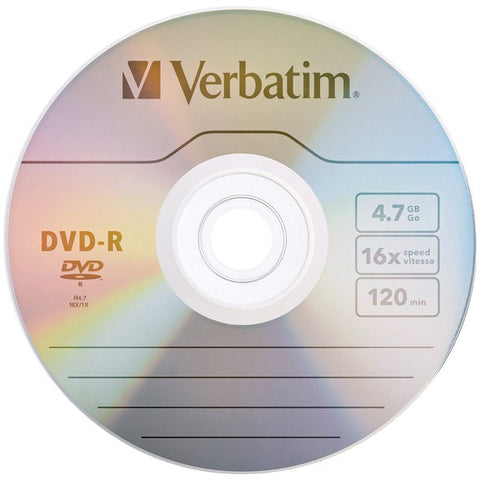 VERBATIM 96938 4.7GB DVD-Rs, 10-ct