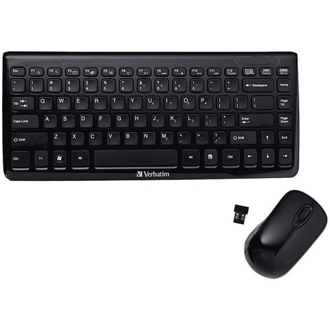 VERBATIM 97472 Mini Wireless Slim Keyboard & Mouse