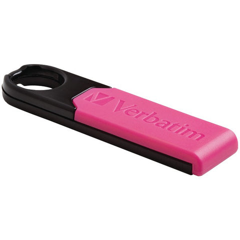 VERBATIM 97757 8GB USB 2.0 Micro USB Plus Drive (Hot Pink)
