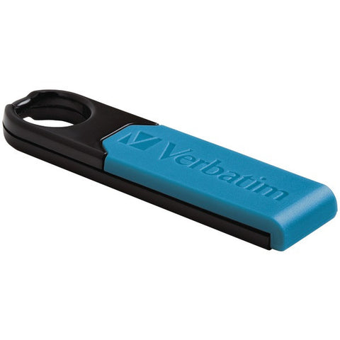 VERBATIM 97759 8GB USB 2.0 Micro USB Plus Drive (Caribbean Blue)
