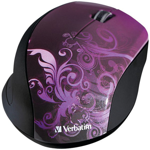 VERBATIM 97783 Wireless Optical Mouse (Purple)