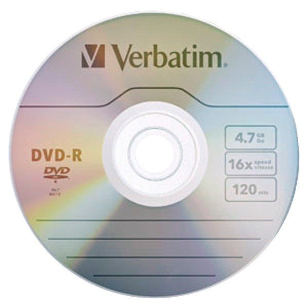 VERBATIM 97957 4.7GB 120-Minute 16x DVD-Rs, 10 pk