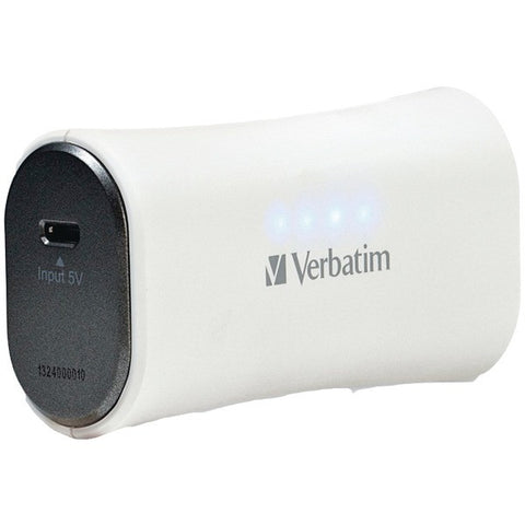 VERBATIM 98360 2,200mAh Portable Power Pack (White)