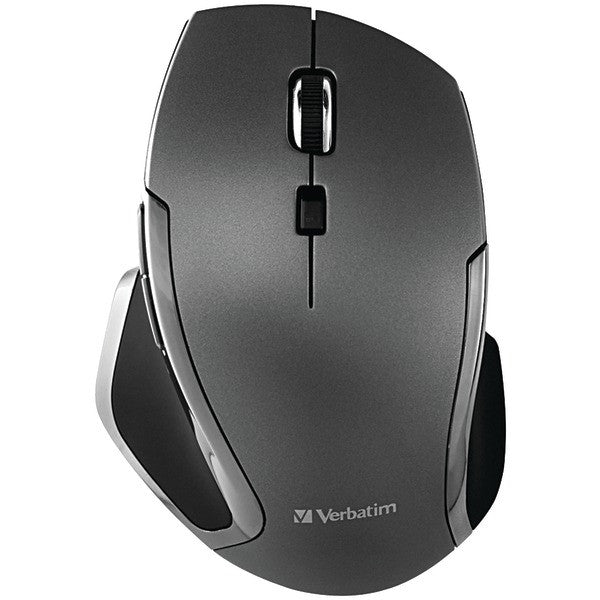 VERBATIM 98621 Wireless Notebook 6-Button Deluxe Blue LED Mouse (Graphite)