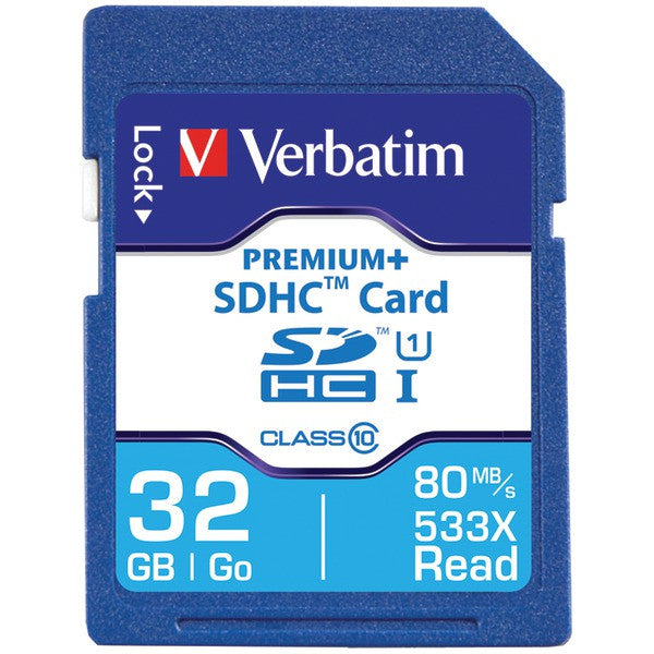 VERBATIM 98727 32GB PremiumPlus 533x SDHC(TM) Memory Card