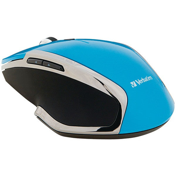 VERBATIM 99016 Wireless Notebook 6-Button Deluxe Blue LED Mouse (Blue)