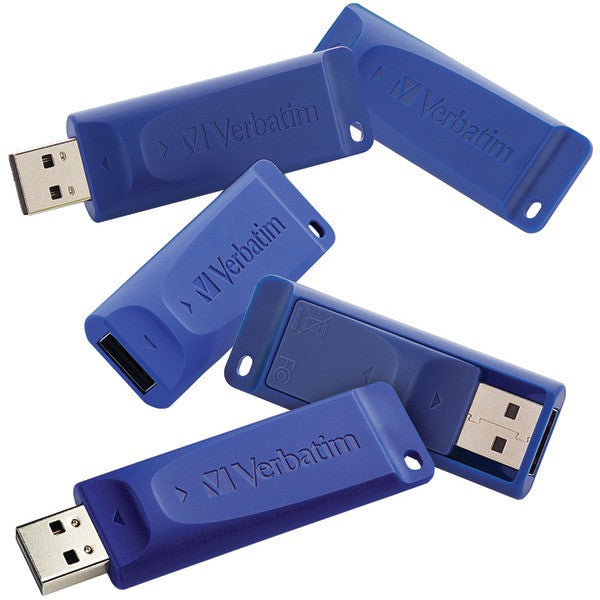 VERBATIM 99121 8GB USB Flash Drives, 5 pk