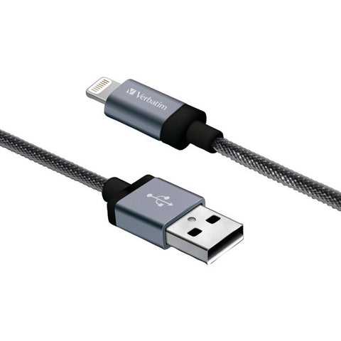 VERBATIM 99215 Charge & Sync Lightning(R) Cable, 11" (Black)