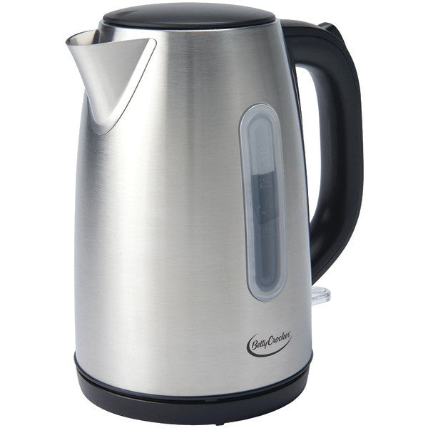 BETTY CROCKER BC-2855C 1.7-Liter Stainless Steel Cordless Kettle