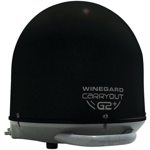 WINEGARD GM-6035 Carryout(R) G2+ Automatic Portable Satellite TV Antenna with Power Inserter (Black)