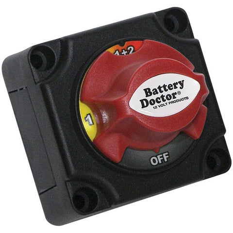 BATTERY DOCTOR 20393 Mini Master Disconnect Switch (Dual Battery, 4 Position)