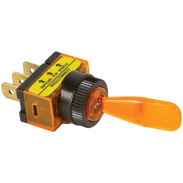 BATTERY DOCTOR 20502 On-off Illuminated 20-Amp Toggle Switch (Amber)