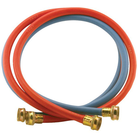 CERTIFIED APPLIANCE WM48RBR2PK Red-Blue EDPM Rubber Washing Machine Hoses, 2 pk (4ft)