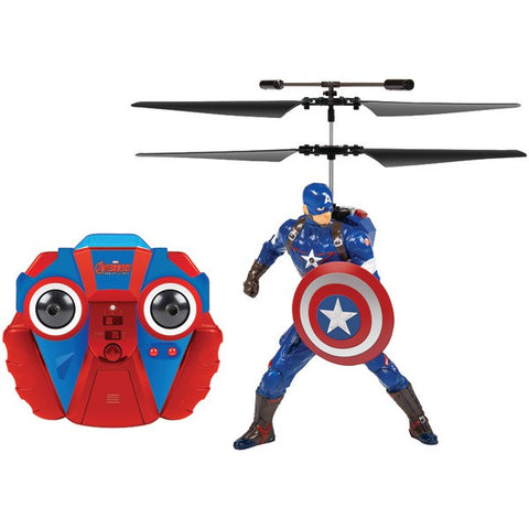 World Tech Toys 34871 2-Channel Marvel(R) IR Helicopter with Action Phrases (Captain America(R))