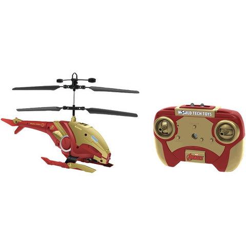 World Tech Toys 34890 2-Channel Marvel(R) IR Helicopter with LED Lights (Iron Man(R))
