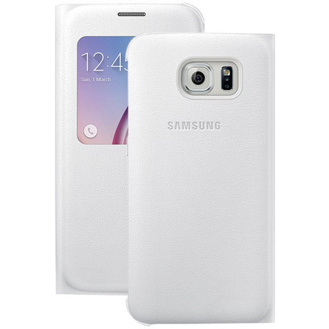 SAMSUNG 34-2886-05-XP Samsung(R) Galaxy S(R) 6 S-View Flip Cover (White Pearl)