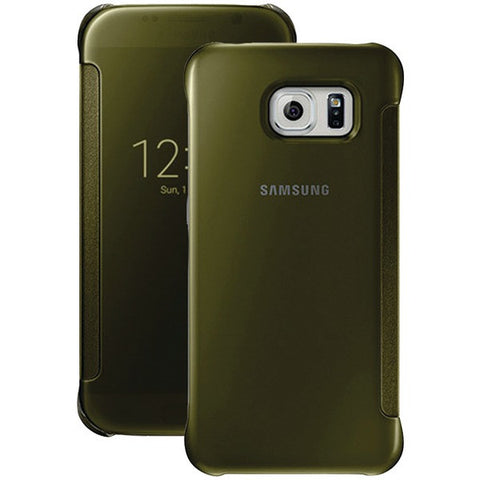SAMSUNG 34-2888-05-XP Samsung(R) Galaxy S(R) 6 S-View Flip Cover (Clear-Gold)