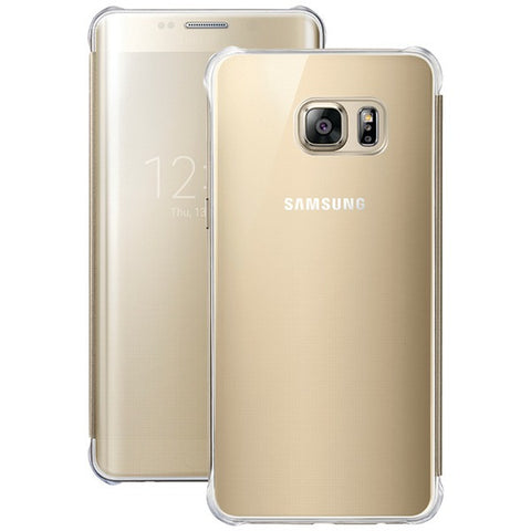 SAMSUNG 34-2942-05-XP Samsung(R) Galaxy S(R) 6 edge+ S-View Flip Cover (Clear-Gold)