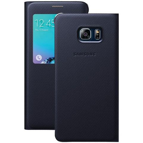SAMSUNG 60-3518-05-XP Samsung(R) Galaxy S(R) 6 edge+ S-View Flip Cover (Black Sapphire)