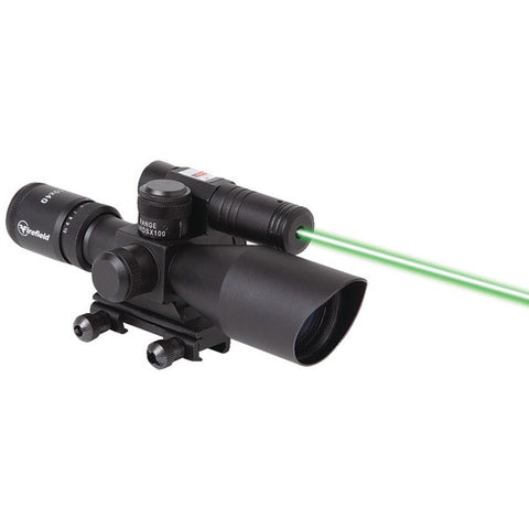FIREFIELD FF13014 2.5-10 x 40mm Riflescope with Laser (Green)